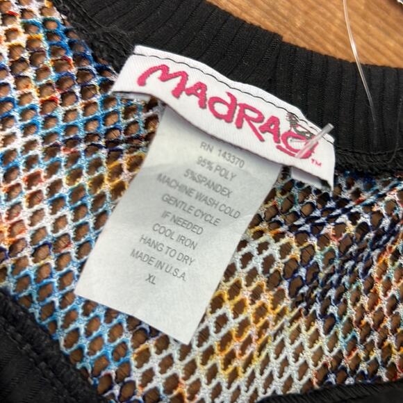 Women’s Madrags cropped long sleeve mesh top size XL NWT new - Picture 4 of 7